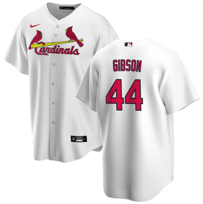 Men's St. Louis Cardinals #44 Kyle Gibson White Cool Base Stitched Baseball Jersey